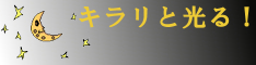 キラリと光る！